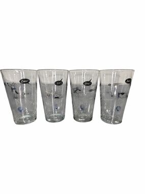 Uncommon Goods Bad Dog Set of 4 Pint Glasses Come Sit Stay Fetch